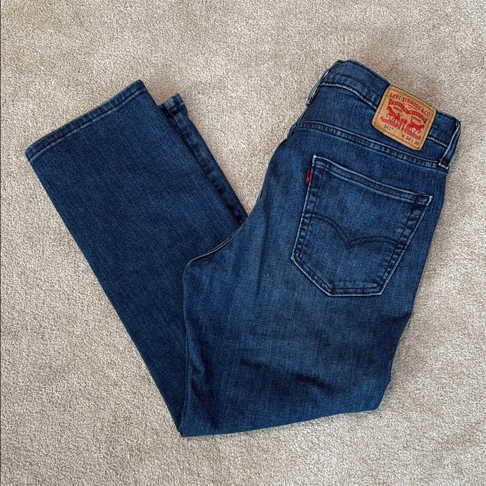 Levi's Men's Dark Blue Straight Jeans
